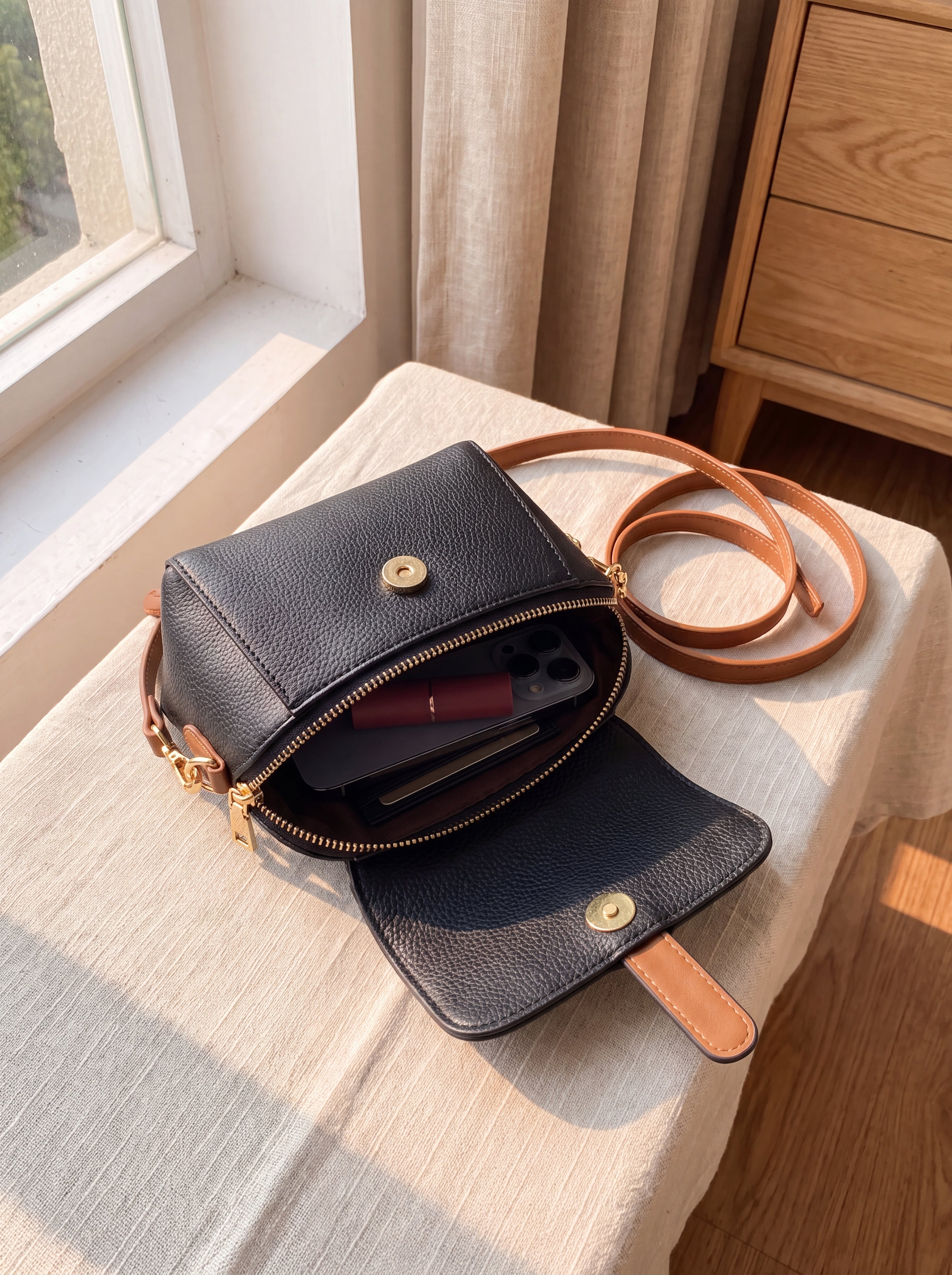 Antonia Bolso Bandolera Negro