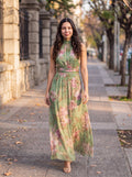 AURORA | Elegante Vestido Largo Floral  que Favorece la Silueta