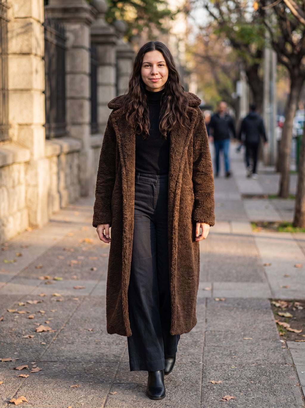 Alma Teddy Coat Chocolate